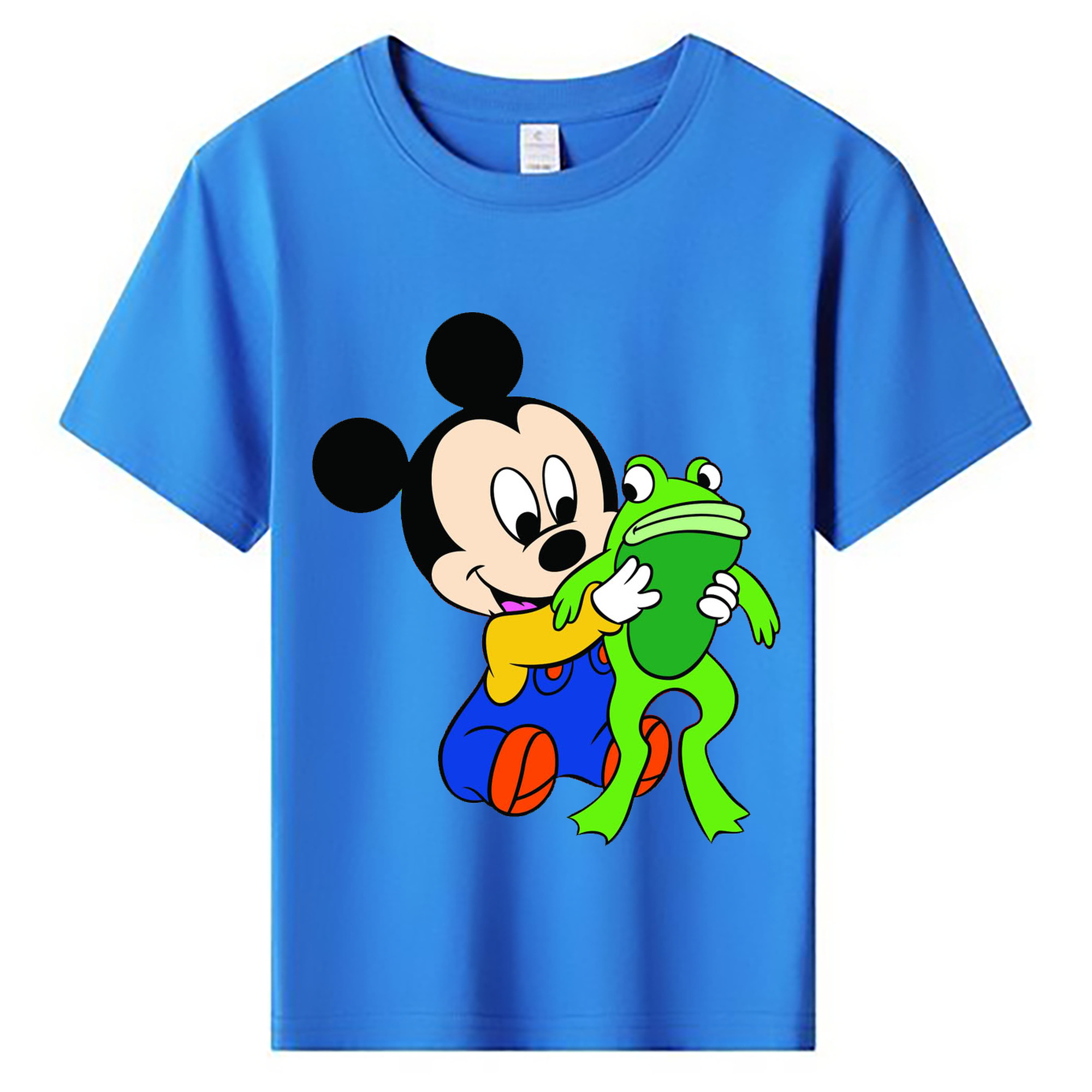 ミッキーマウス Mickey Mouse 綿100％キッズTシャツ（フロントプリント）